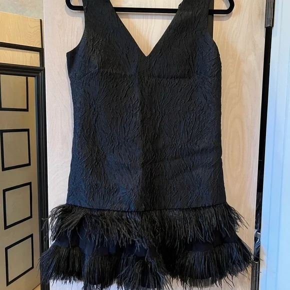 BCBG Black Feather Dress BCBG Black Feather Dress